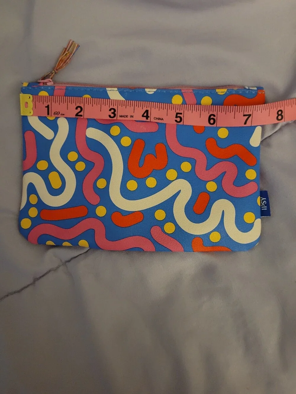 Ipsy Colorful Abstract Makeup Bag